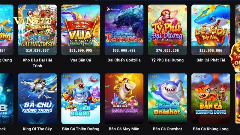 Bắn cá VIN777 1 Bắn cá VIN777 thu hút nhiều người chơi tham gia mỗi ngày