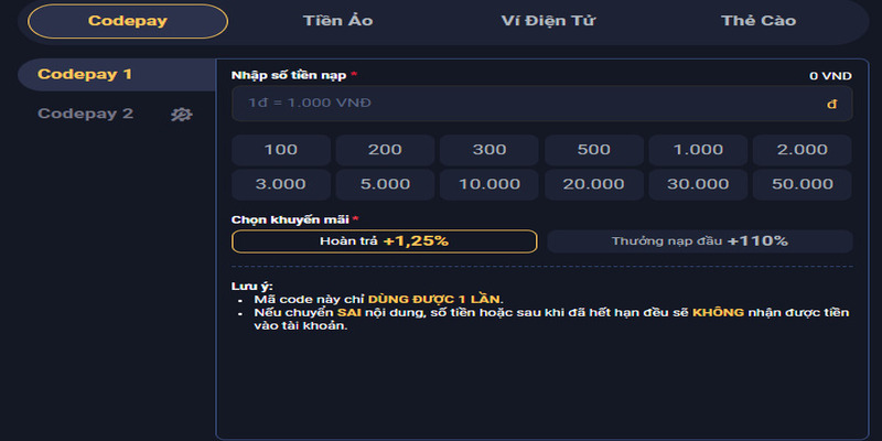 Cơ hội nhận thưởng khủng mỗi ngày tại VIN777 3 Các chương trình ưu đãi điều yêu cầu nạp một số tiền cụ thể