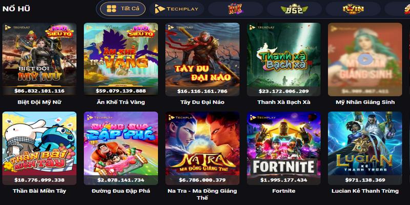 Nổ hũ VIN777 2 Các sảnh cược nổ hũ tại nhà cái rất phong phú, đa dạng