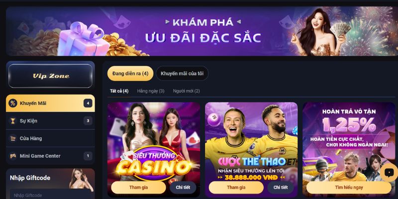 Trang chủ 46 Ưu đãi Vin777 dành cho những đối tượng đăng ký mới